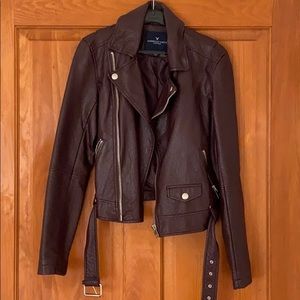 Burgundy Leather Jacket